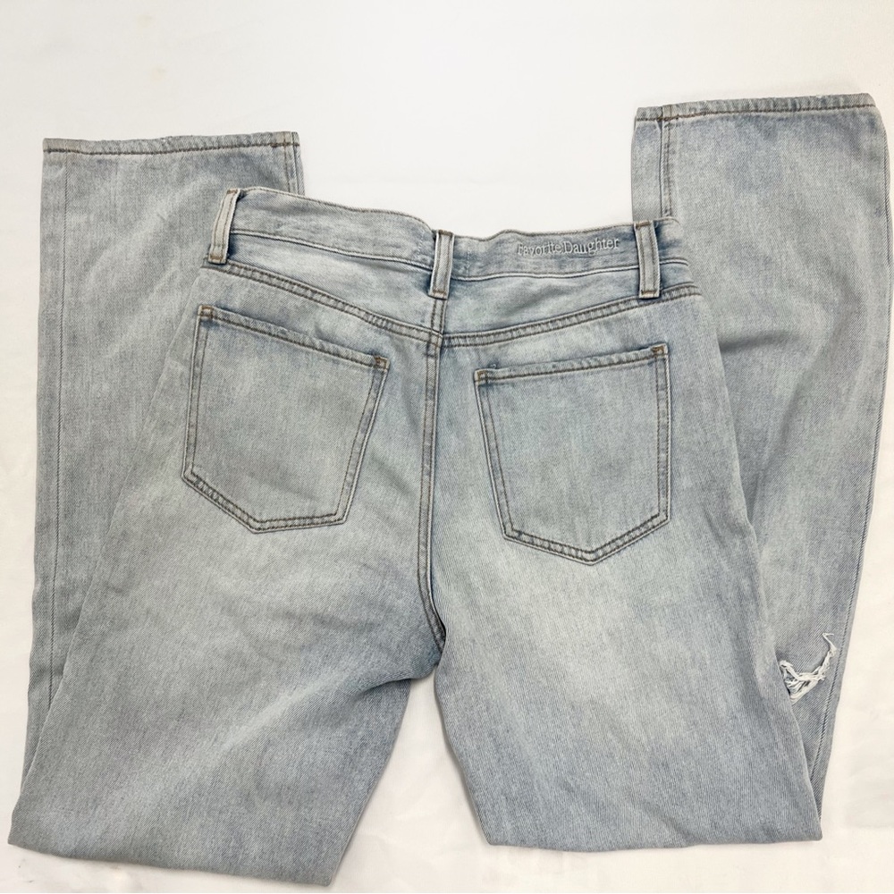 Favorite Daughter The Tommy Mid Rise Boyfriend Jeans in Munich Distressed Sz 26 - Picture 8 of 9